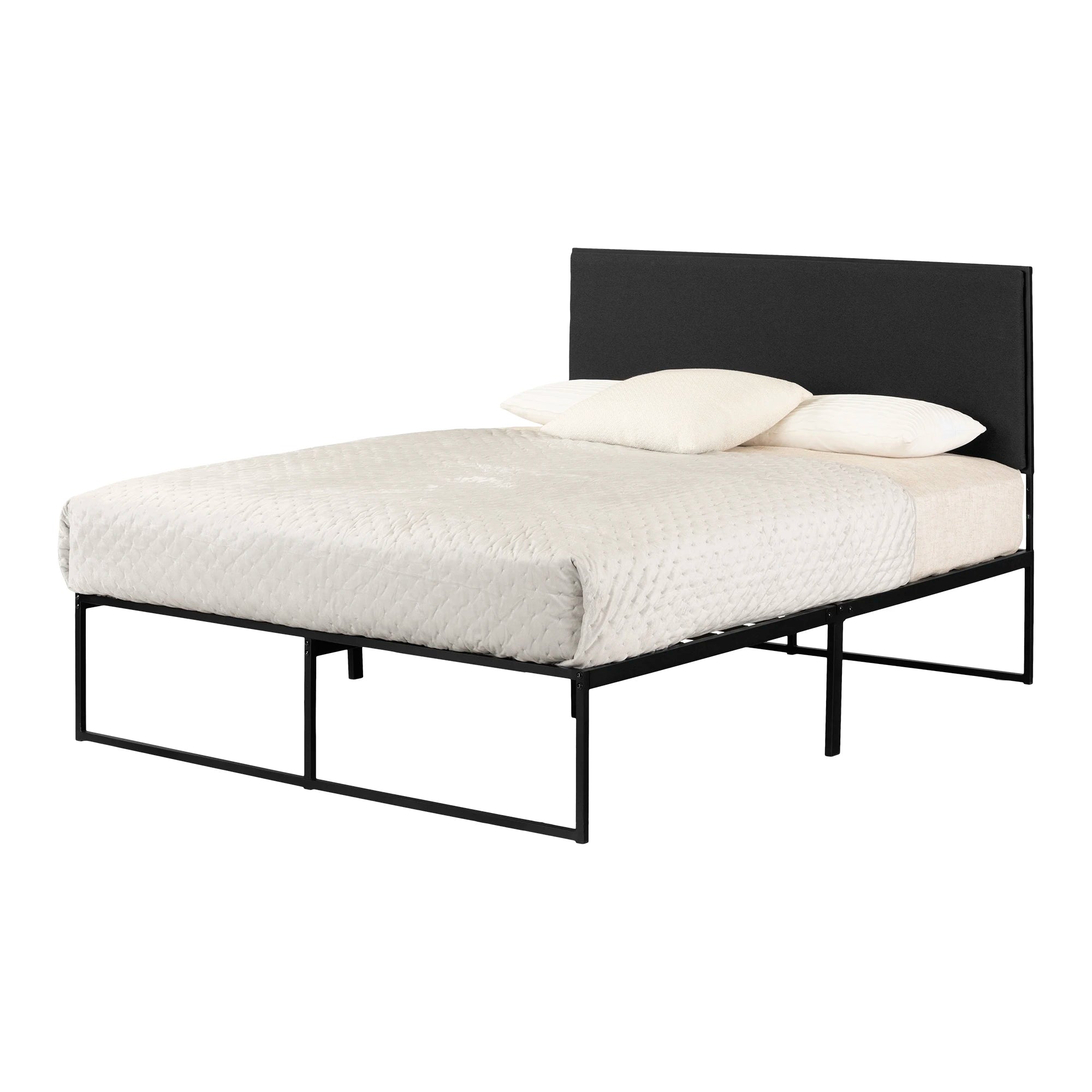 Upholstered Metal Bed - Mezzy