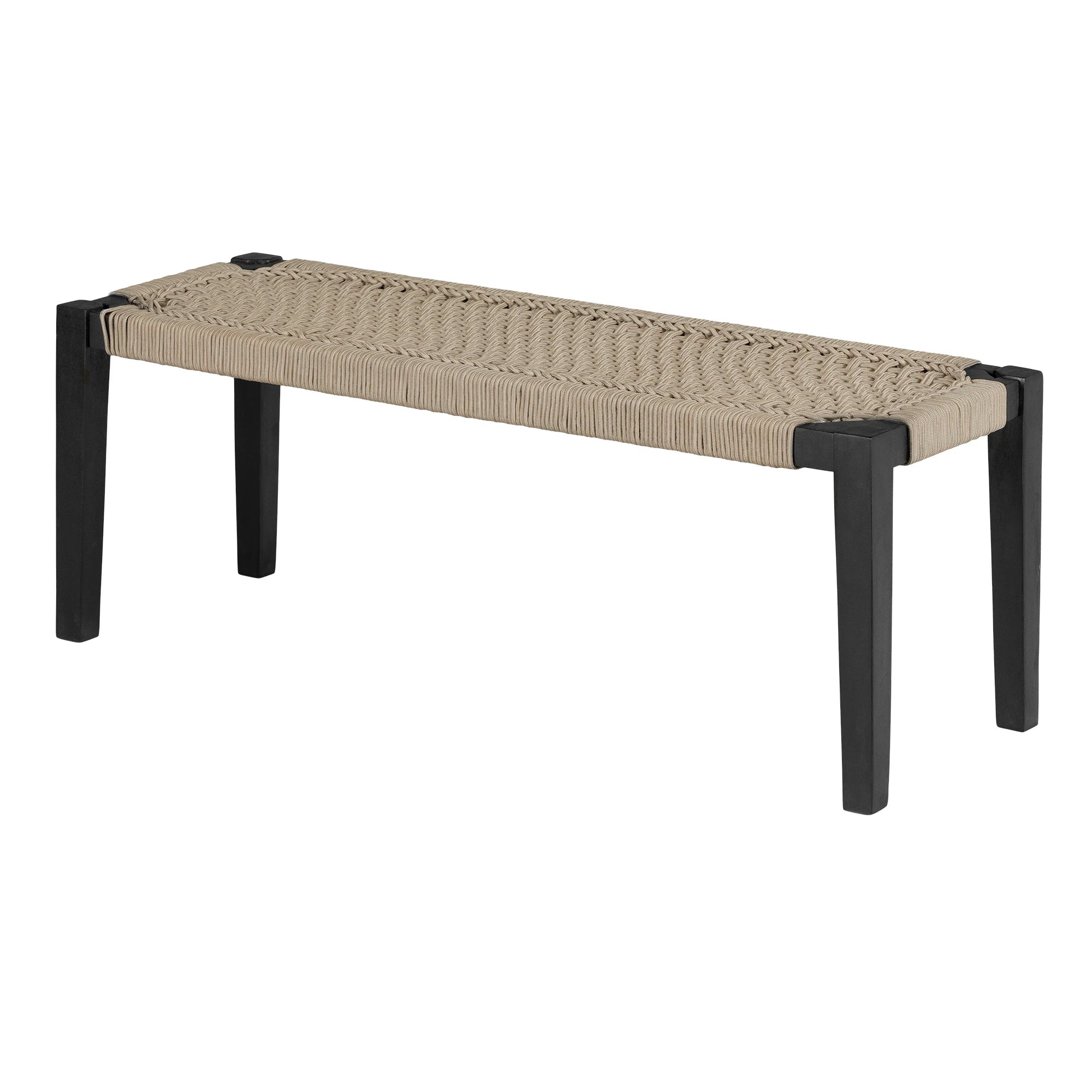 Wood and Rope Bench - Hoya