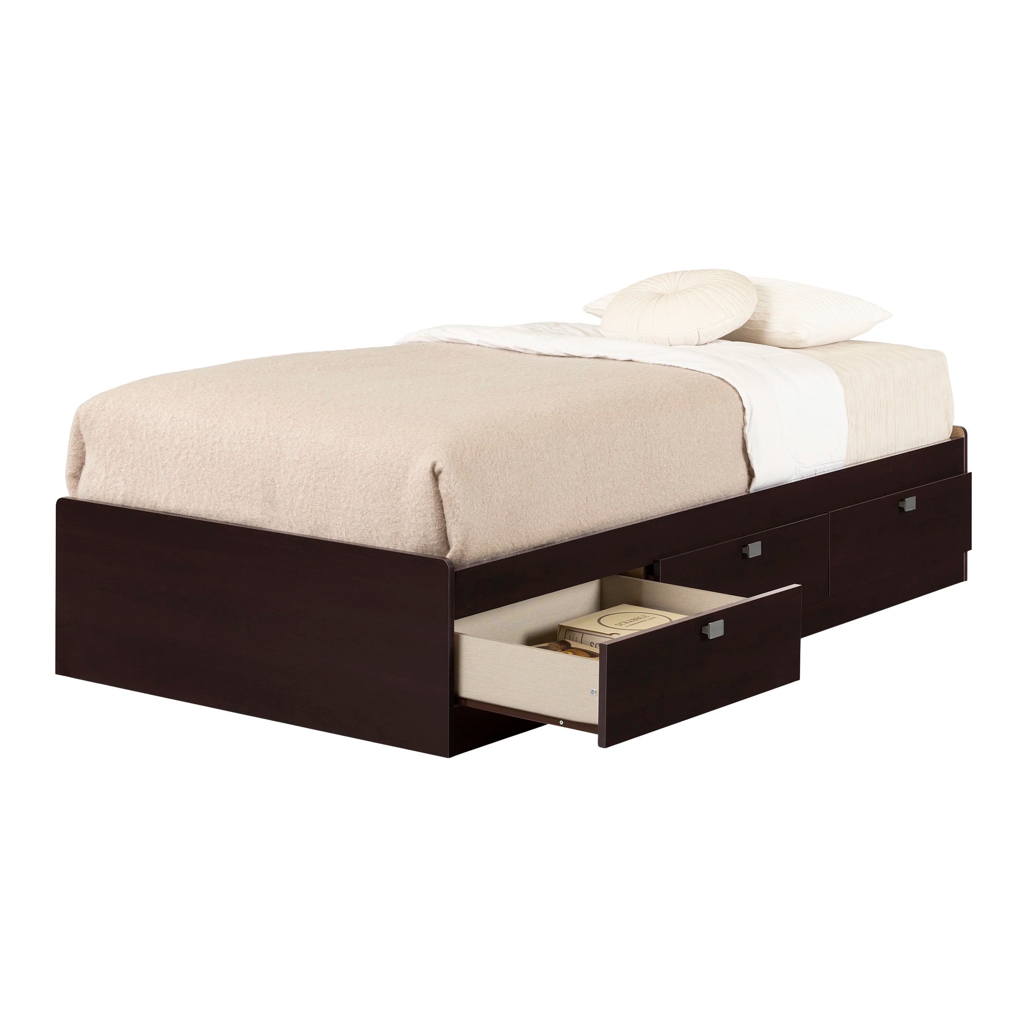 Mate's Platform Storage Bed with 3 Drawers - Spark