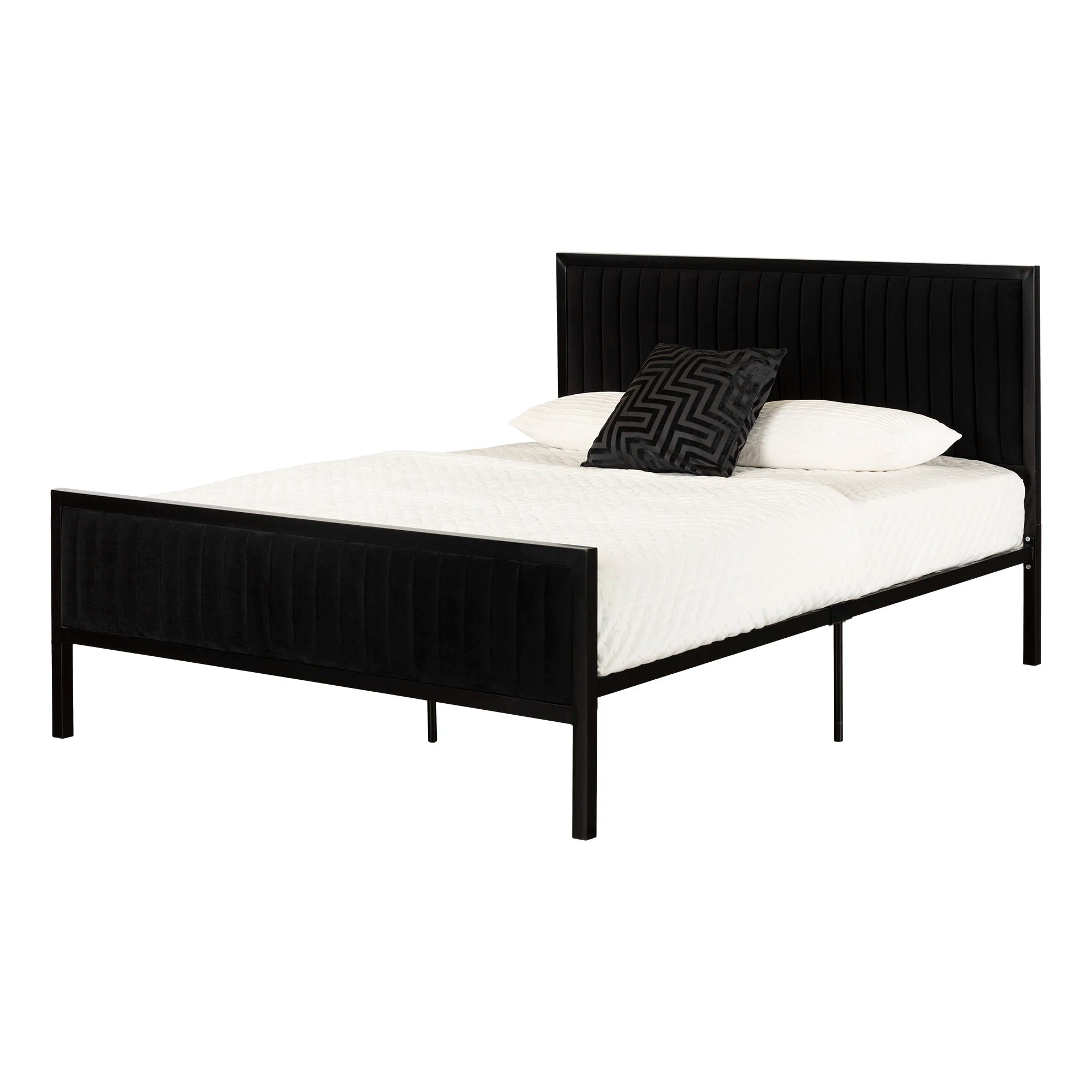 Upholstered Metal Bed - Maliza