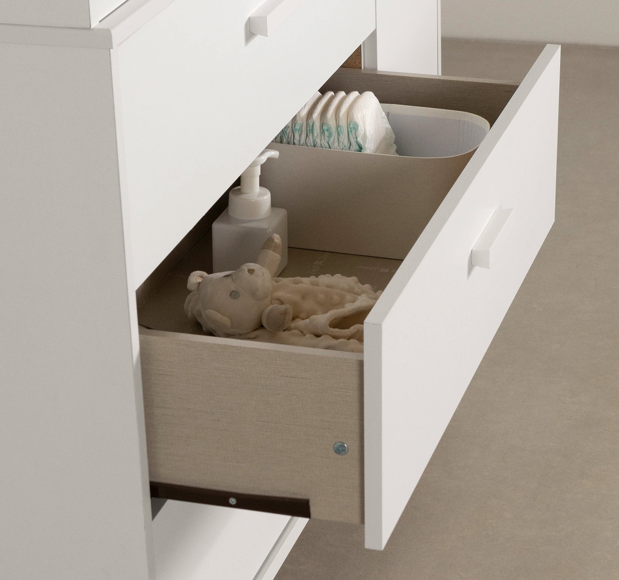 3-Drawer Changing Table with Removable Changing Tray - Milos