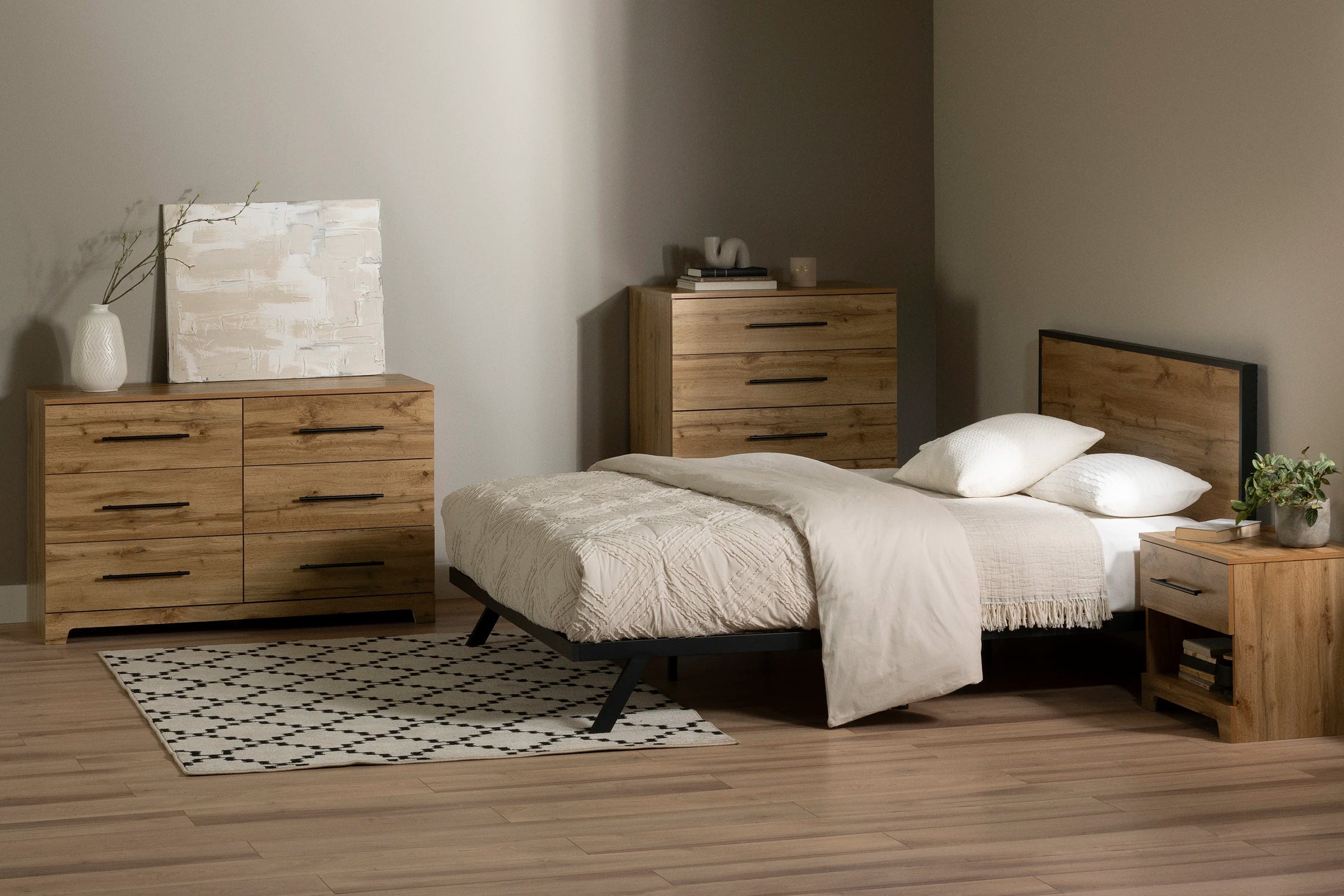 Metal-Framed Bed Set - Barcelo