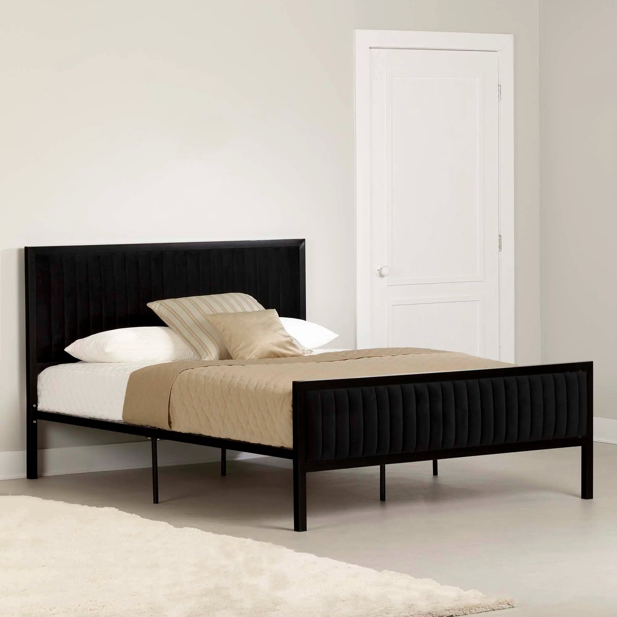 Metal-Framed Upholstered Bed Set - Hype