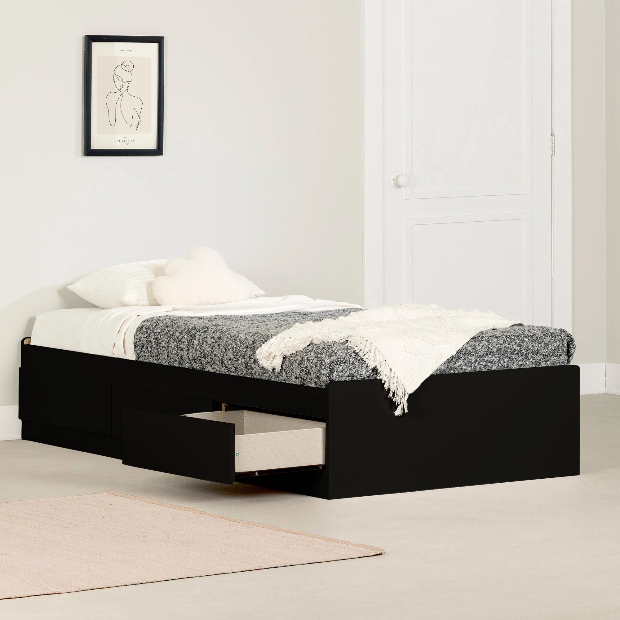 Mates Bed with 3 Drawers - Gramercy