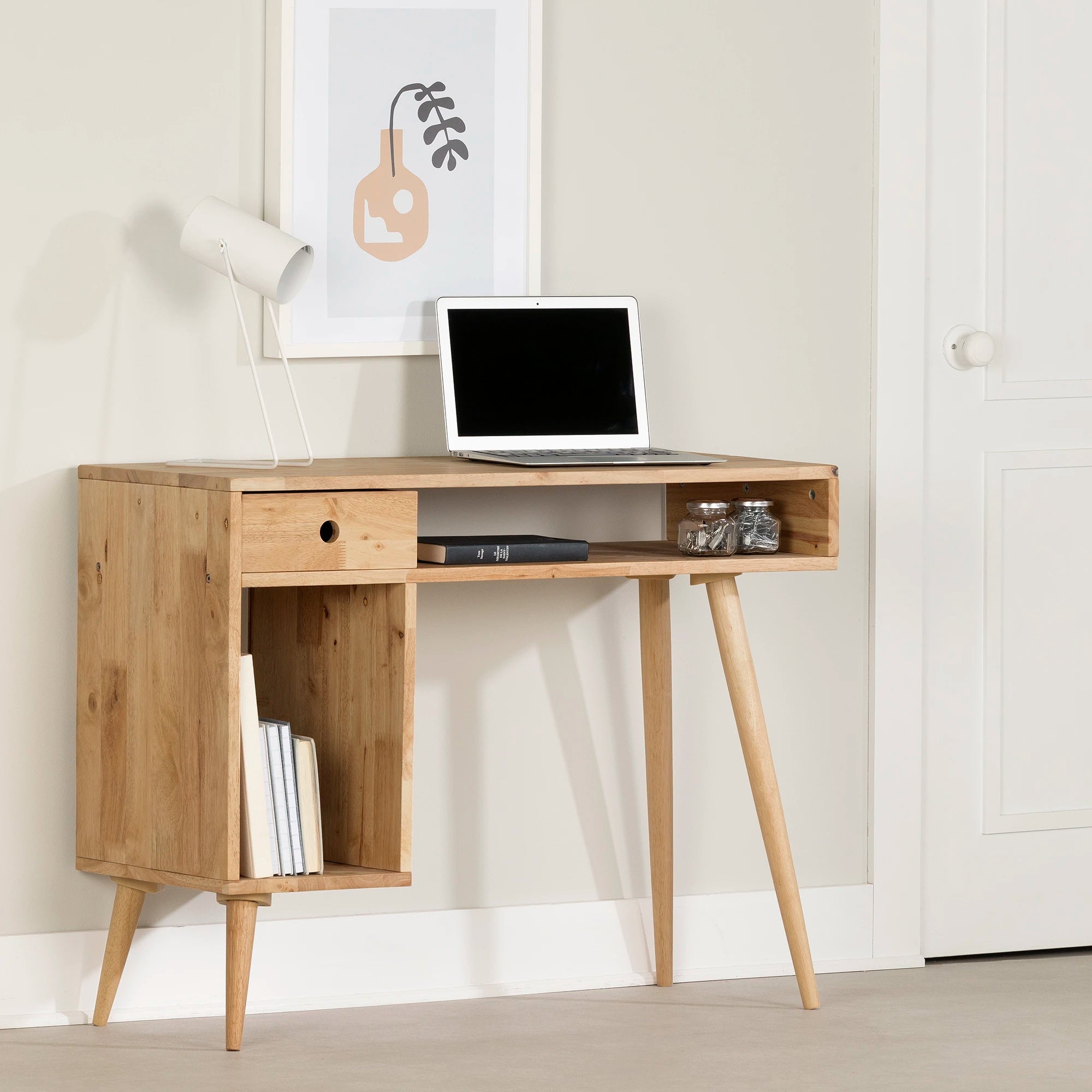 Solid Wood Computer Desk - Kodali