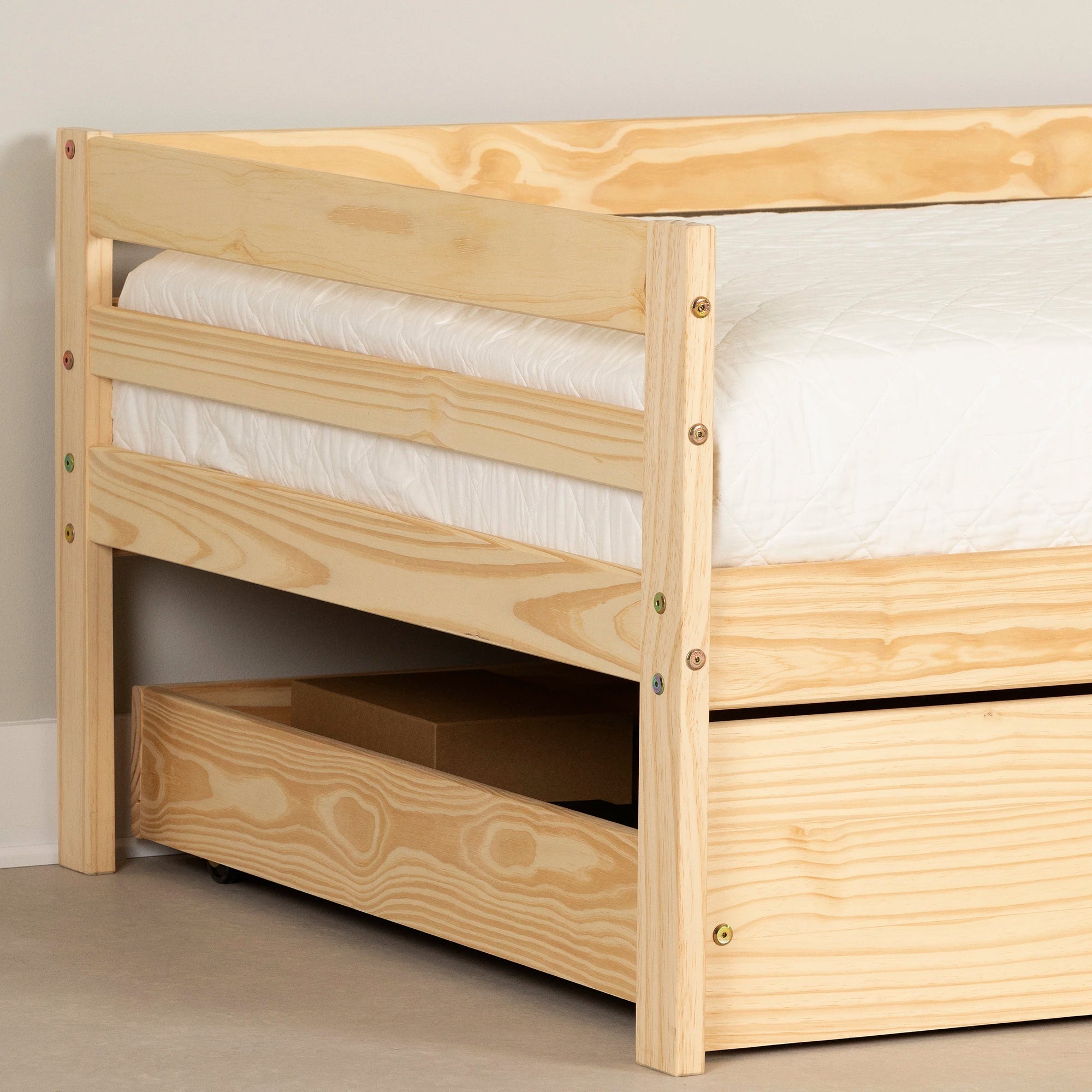 Solid Wood Daybed with Storage Drawers - Sweedi