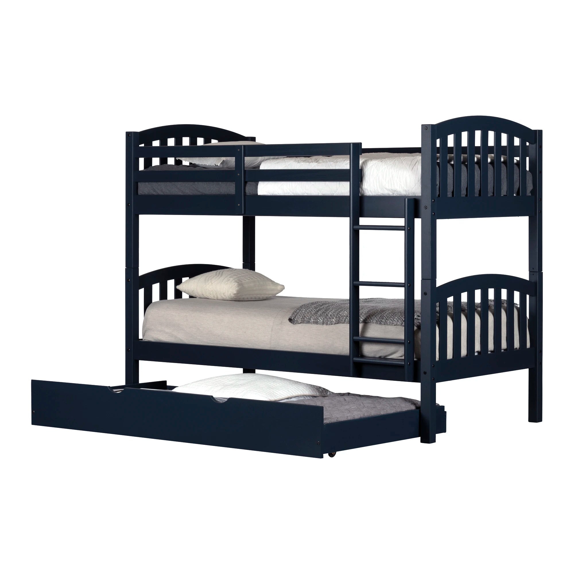 Solid Wood Bunk Bed with Trundle - Ulysses