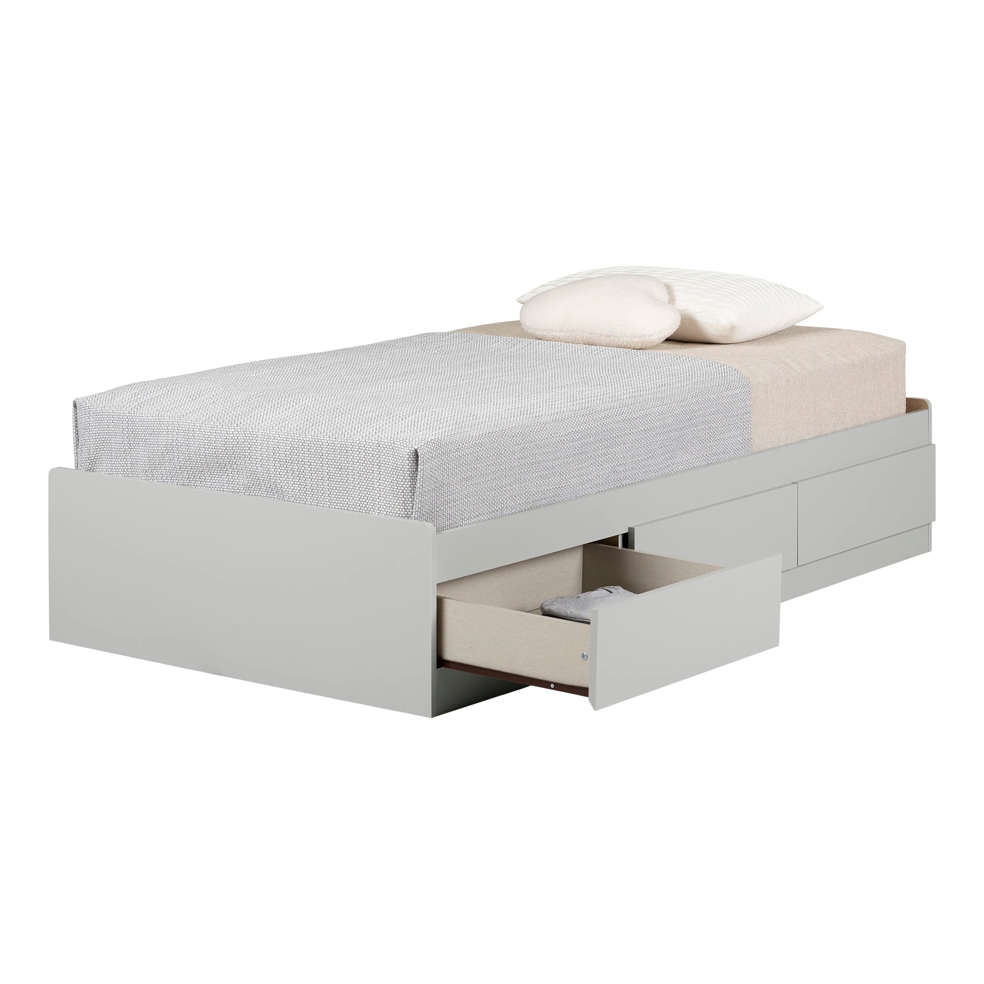 Mate's Platform Storage Bed with 3 Drawers - Vito