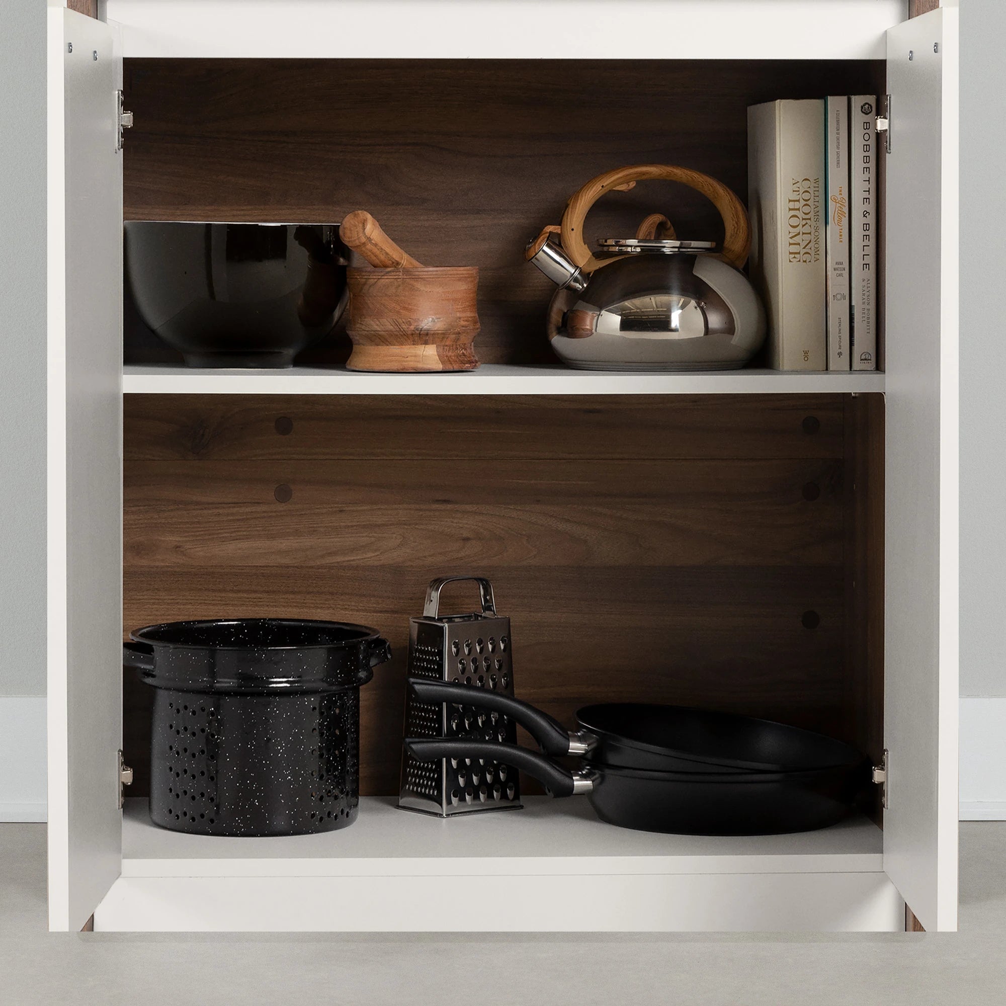 Pantry Cabinet with Microwave Hutch - Myro